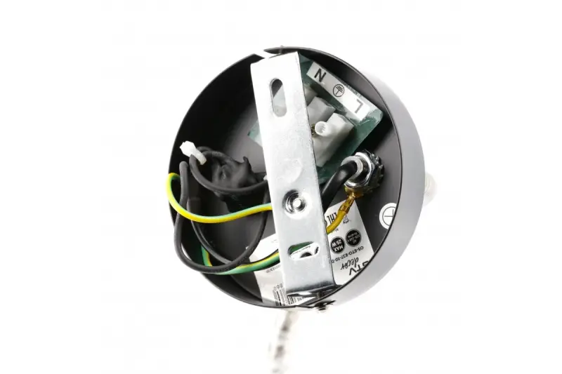 Decor Etore lampada da parete nera con braccio in metallo, diametro 11 cm, 1860.