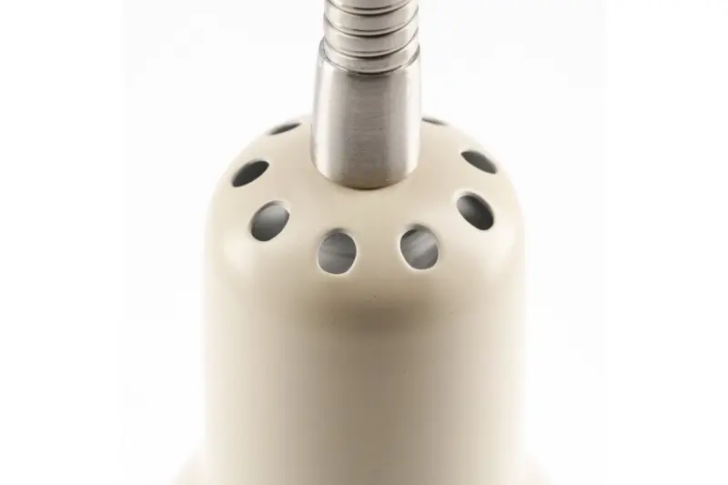 Decor Etore applique beige con braccio in metallo 11 cm di diametro 1907