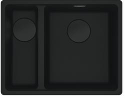 Franke Maris MRG 160-34-15 Fragranite edizione nera opaca, lavello sottotop grande a destra