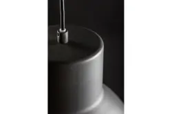 Lampada sospesa Dante Decor nera opaca con interno bianco, diametro 27,5 cm 2119.
