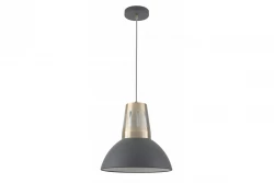 Decor Artemia lampada a sospensione antracite con finitura industriale, diametro di 34,5 cm, codice 2324.