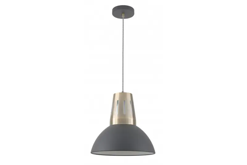 Decor Artemia lampada a sospensione antracite con finitura industriale, diametro di 34,5 cm, codice 2324.