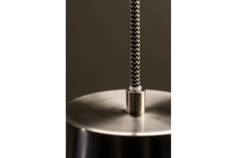 Decoro Artemia lampada a sospensione bianca con finitura industriale, diametro di 34,5 cm, codice 2508