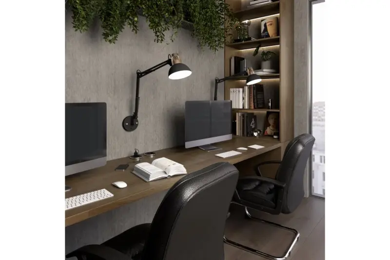 Decor Artemia applique da parete nera con braccio metallico e interno bianco diametro 16,5 cm 2270