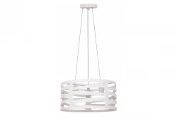 Lampada a sospensione Decor Marisa bianca con spaziatura orizzontale conica massima di 3 fonti luminose diametro 40 cm 2782.