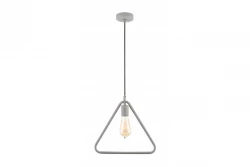 Decor Gija lampada a sospensione grigia a punta singola triangolare 2751.