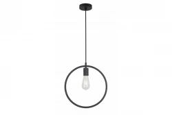 Decor Fija lampada a sospensione a un punto nero rotonda 2805