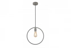 Lampada sospesa a un punto Decor Fija grigia tonda 2935