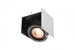 Decor Verso lampada a soffitto in bianco e nero con testa mobile 1 fonte luminosa 4236