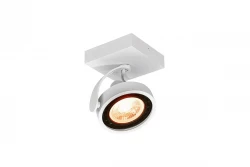 Decor Wally lampada da soffitto o da parete bianca con testa mobile 1 sorgente luminosa 4342