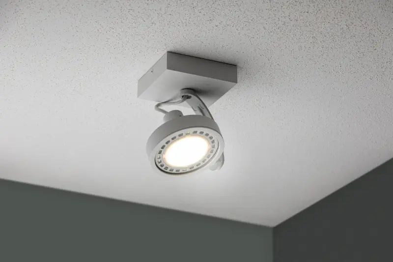 Decor Wally lampada da soffitto o da parete bianca con testa mobile 1 sorgente luminosa 4342