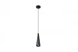 Decor Evi lampada a sospensione conica in alluminio nero 4410