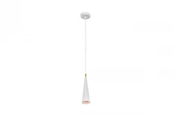 Decor Evi lampada a sospensione conica in alluminio bianco 4397