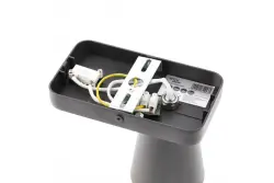 Lampada da parete nera moderna Decor Elli con interruttore e 1 fonte di luce 4533.