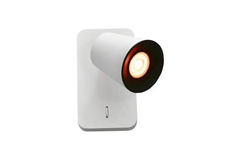 Arredo Elli moderna applique bianca con interruttore 4434