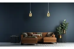 Lampadario a sospensione cilindrico Decor Bellis nero e oro con 1 fonte luminosa 4666