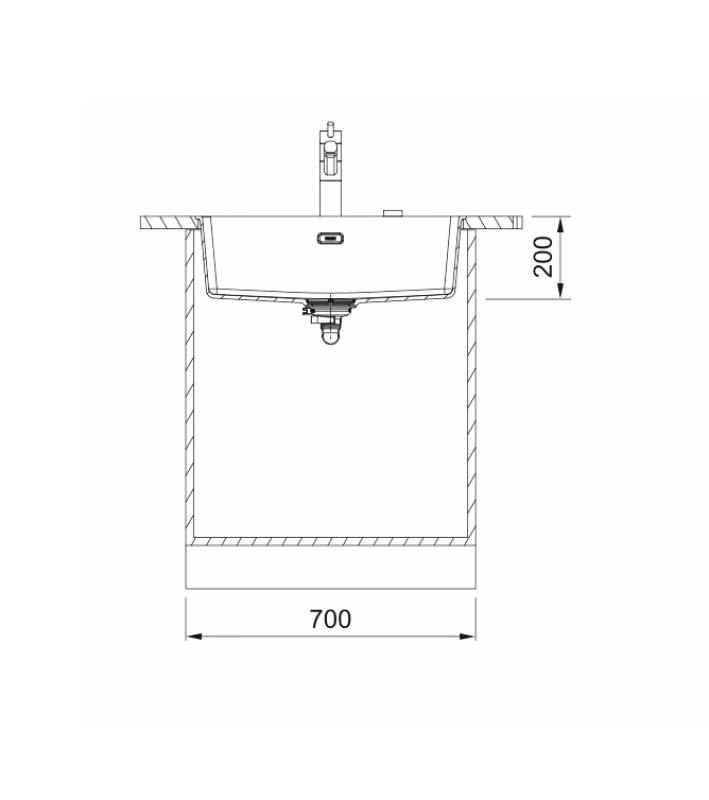 Franke Maris MRG 210-62 Fragranite grigio pietra lavabo da incasso