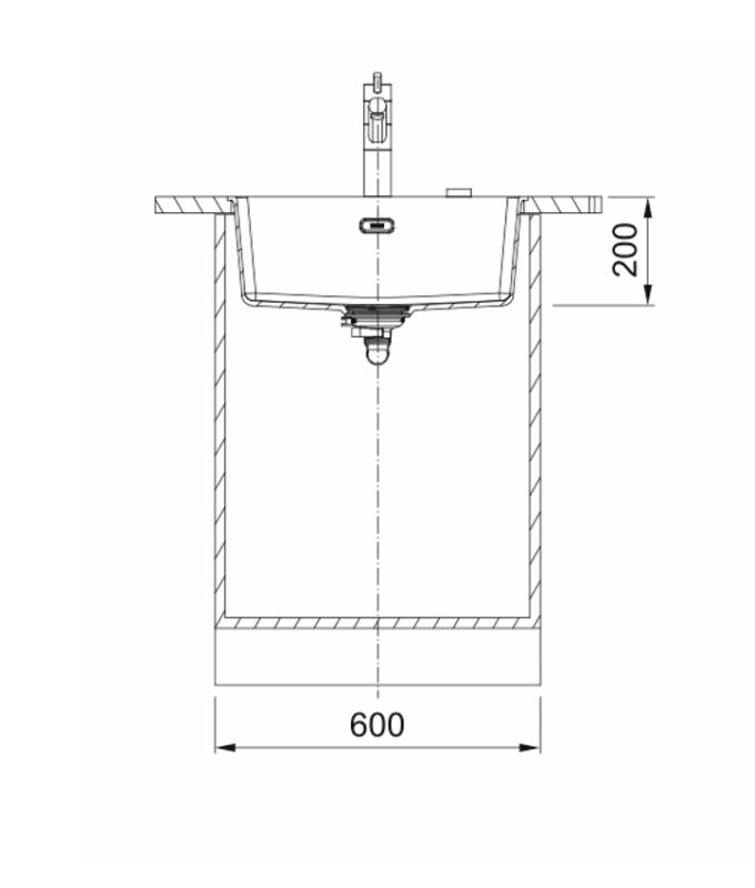 Franke Maris MRG 210-52 Fragranite bianco polare lavabo da incasso