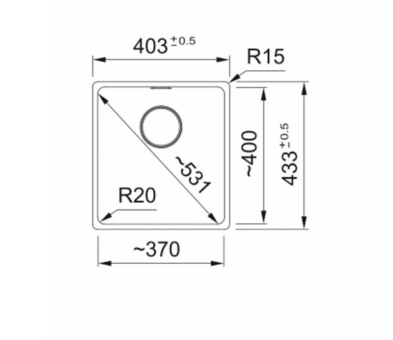 Franke Maris MRG 210-37 Fragranite pietra grigia lavello da incasso