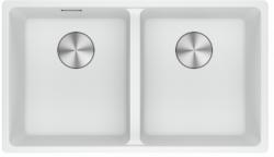 Franke Maris MRG 220-35-35 Fragranite Polar bianco doppio lavello da incasso piatto