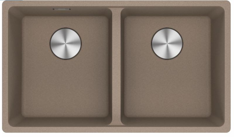 Franke Maris MRG 120-35-35 Fragranite Oyster doppio lavello sottotop