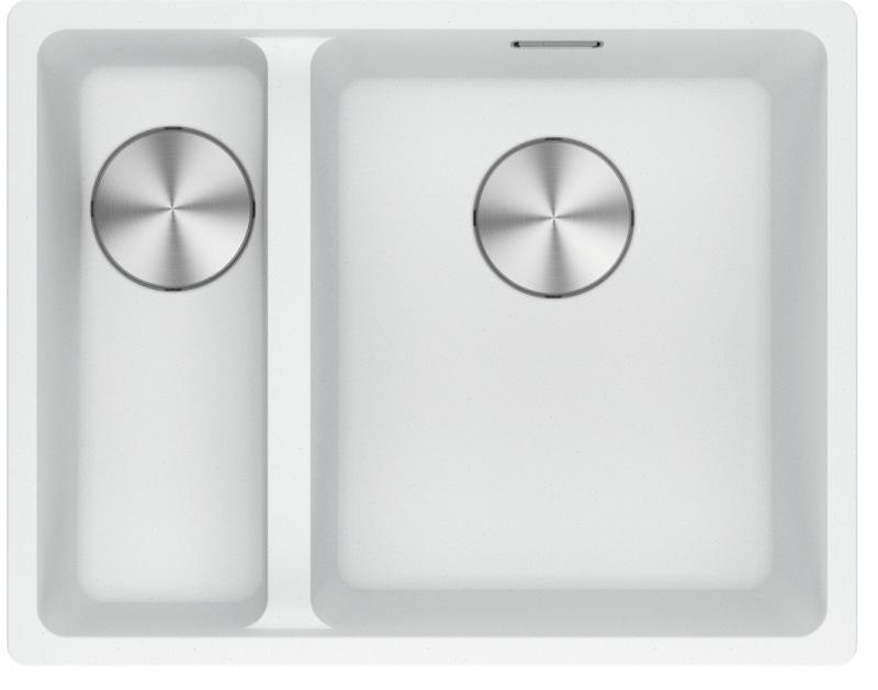 Franke Maris MRG 160-34-15 Fragranite Polar white lavello Sottotop Destro