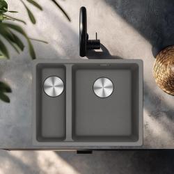 Franke Maris MRG 260-34-15 Lavabo in Fragranite Stone grigio con vasca a destra per installazione a filo top