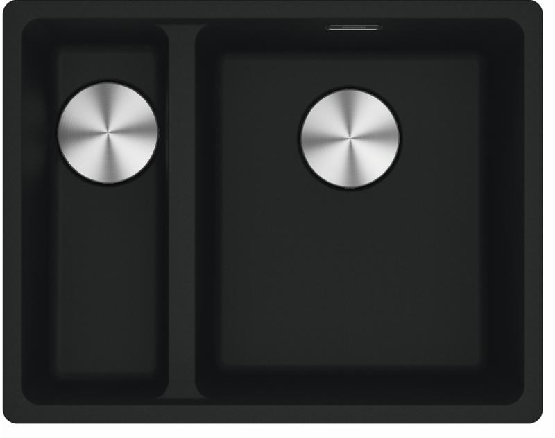 Franke Maris MRG 260-34-15 Fragranite Matt nero lavello Destra installazione a filo piano