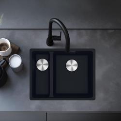 Franke Maris MRG 260-34-15 Fragranite Matt black lavello Lato sinistro installazione a filo