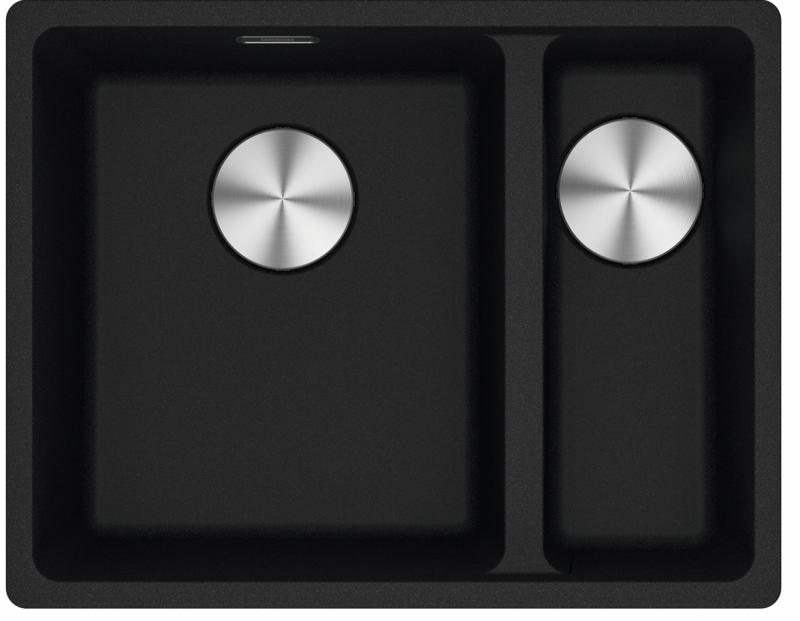 Franke Maris MRG 260-34-15 Fragranite Matt black lavello Lato sinistro installazione a filo