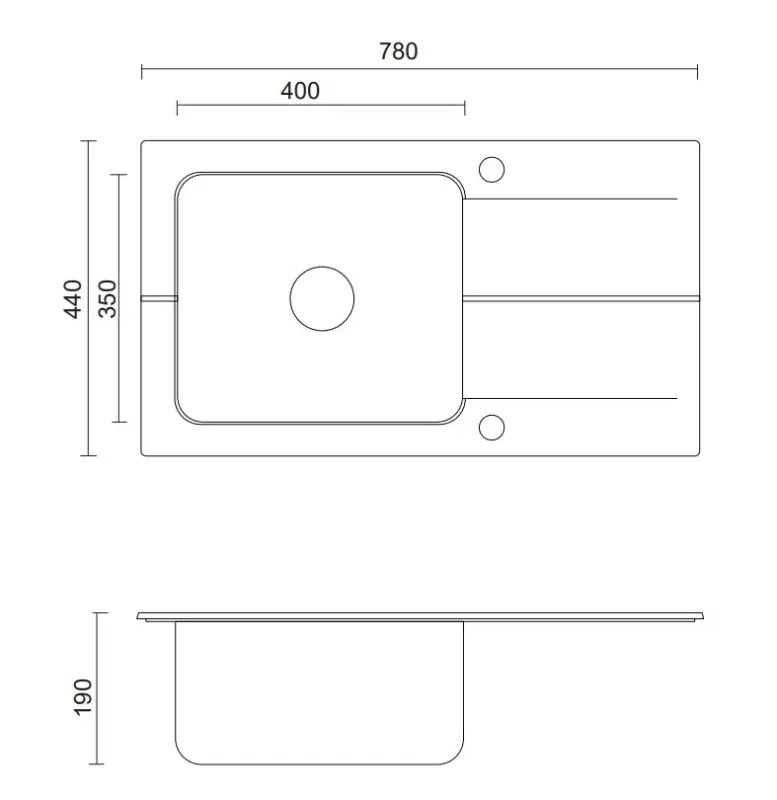 Quadri Fusion lavello in acciaio inossidabile sopra piano con scolapaitti in granito onice 78x44 reversibile 1208957871