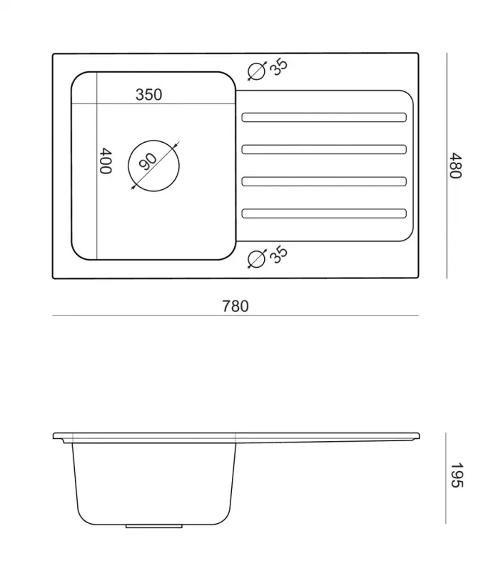 Quadri Fusion Lavello in acciaio inossidabile con scolapiatti in granito di pietra dura argento reversibile 78x48 1208957877