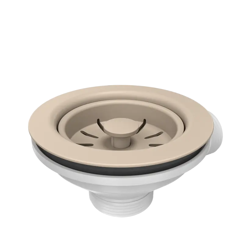 Quadri Set di scarico beige sabbia per lavello con troppopieno 1208957901