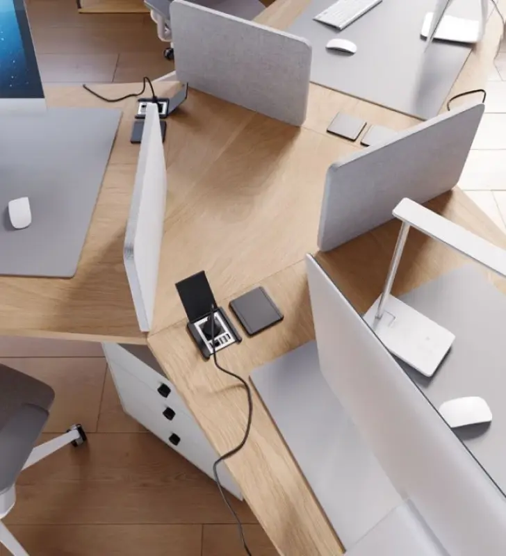 Indux Flip presa a terra da incasso opaca nera con 2xUSB A, 1xRJ45 e connessione HDMI nera 1208957915