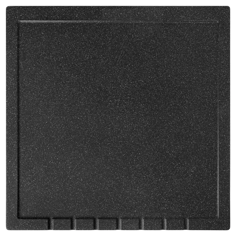 Aquadesign Unix Scolapiatti in granito 35x35cm nero 1208958214