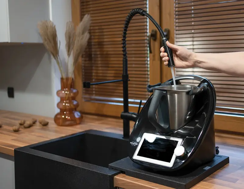 Aquadesign Unix Scolapiatti in granito 35x35cm nero 1208958214