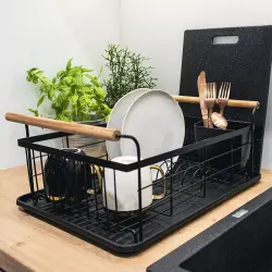 EPKA Bamboo Scolapiatti nero in acciaio 1208958219