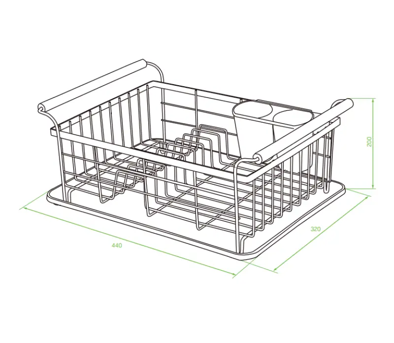 EPKA Bamboo Scolapiatti nero in acciaio 1208958219