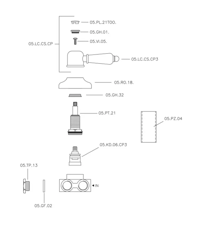 Huber Croisette Deviatore Oro 1/2 CS0002702G