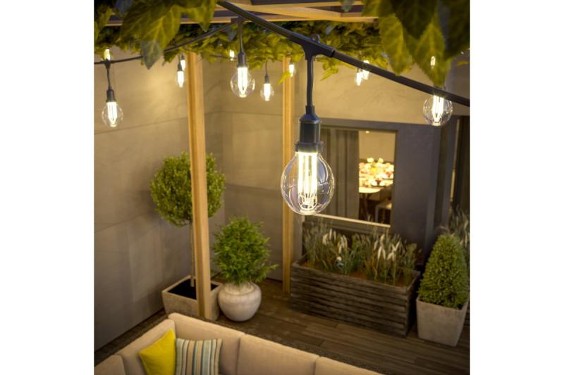 Decor Ghirlanda da giardino 10m AC220-240V 50-60Hz 10xE27 2x0 75mm 1208958646