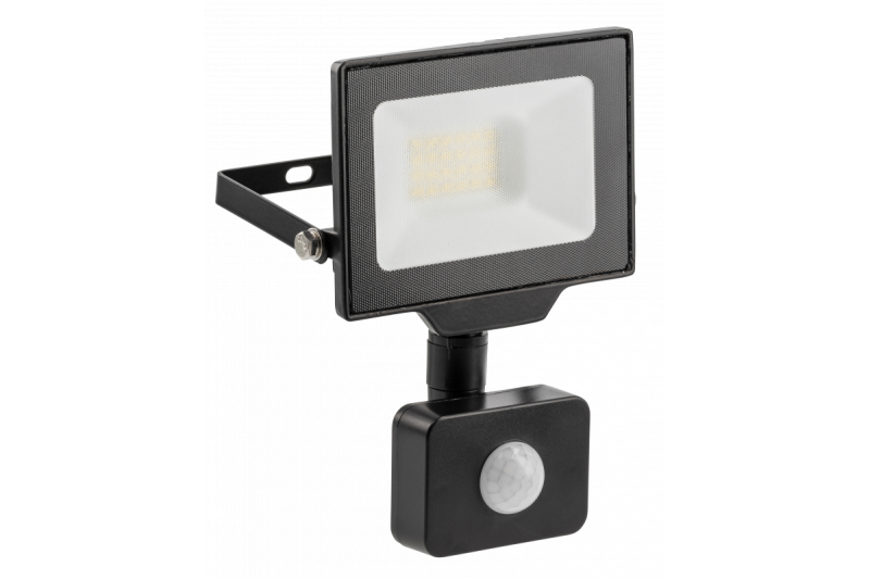 Faretto a LED G-TECH con sensore di movimento, 20W, 2000lm, AC220-240V, 50/60 Hz, PF>0,9, RA>80, IP65, 120°, 6000K, nero 1208959175