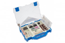 Hoegert Set di accessori di ricambio per la mini smerigliatrice 155 pezzi 1208960202