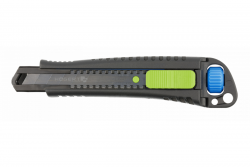 Hoegert Coltello con lama sostituibile da 18 mm in acciaio nero al zincato SK4 1208960403