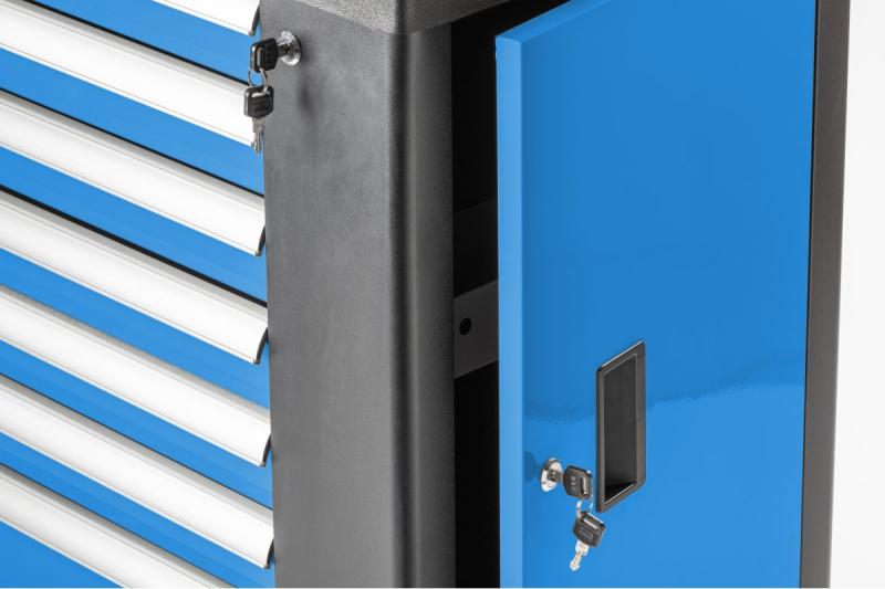 Hoegert Cassettiera degli attrezzi con 7 cassetti e porta laterale 1208962009