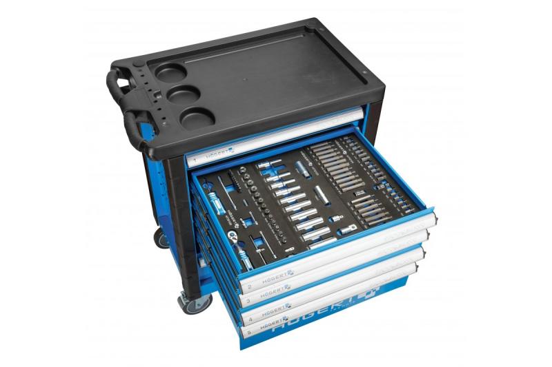 Hoegert Armadio degli attrezzi 214 pezzi 1208962013