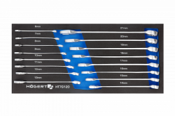 Hoegert Set di chiavi combinate 16 pezzi in schiuma tecnica 1208962030
