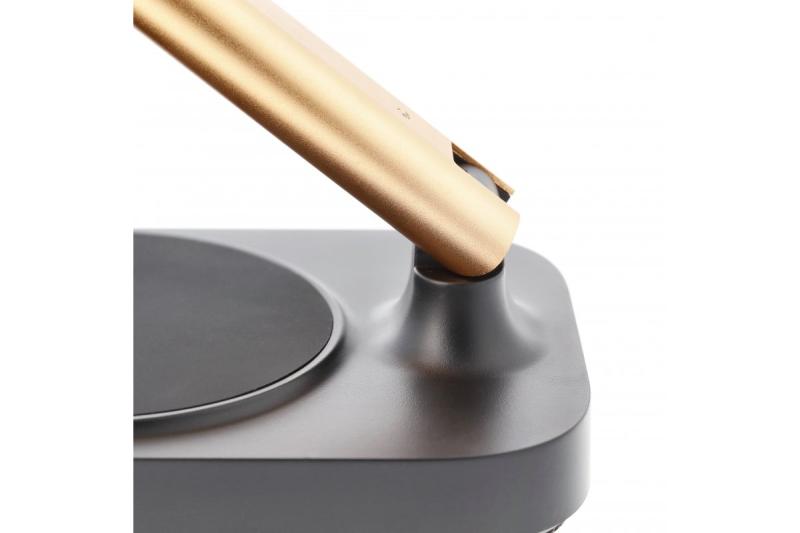 Decor Lampada da scrivania Bressi 8W 450lm AC220-240V 3-CCT Ricarica wireless USB PF>0 5 RA>80 Nero / Oro 1208962479