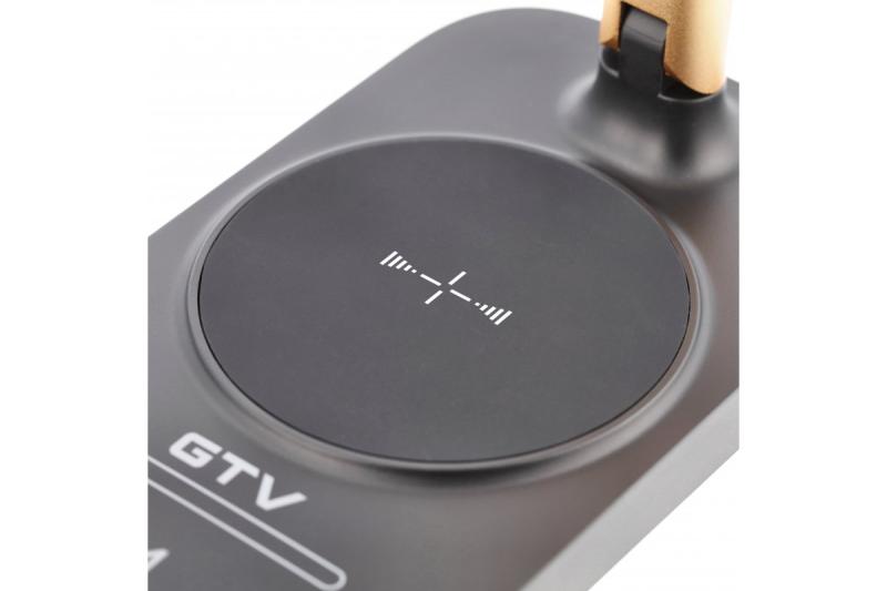 Decor Lampada da scrivania Bressi 8W 450lm AC220-240V 3-CCT Ricarica wireless USB PF>0 5 RA>80 Nero / Oro 1208962479