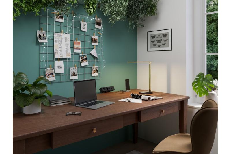 Decor Lampada da scrivania Bressi 8W 450lm AC220-240V 3-CCT Ricarica wireless USB PF>0 5 RA>80 Nero / Oro 1208962479