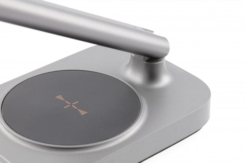 Decor Lampada da scrivania Bressi 8W 450lm AC220-240V 3-CCT Ricarica wireless USB PF>0 5 RA>80 Grigio 1208962480